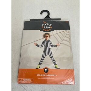 Kids Medium M Hyde and Eek Boutique Striped Jumpsuit Halloween Costume‎